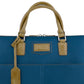 Duck Blue & Saddle Signature Leather Laptop Briefcase — Limited Edition 15"
