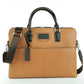 Brown Signature Leather Laptop Briefcase — Limited Edition 15″
