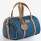 Duck Blue & Saddle Signature Leather Mini Duffel — Limited Edition 10"