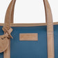 Duck Blue & Saddle Signature Leather Mini Duffel — Limited Edition 10"