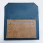Duck Blue & Saddle Signature Leather File Folder — Limited Edition 13.5"