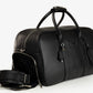 Quiet-luxury Black Leather Duffel — Limited Edition 19"