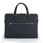 Jet Black Signature Leather Laptop Briefcase — Limited Edition 15"