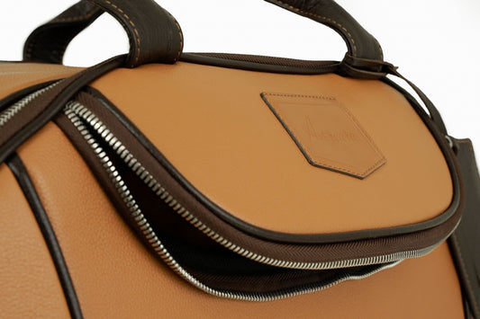 Boarding Pass Rolling Leather Duffel Brown — Limited Edition 20"