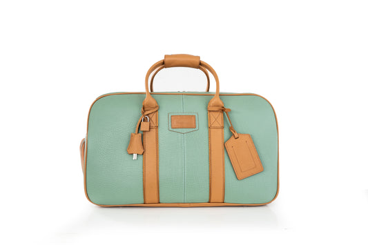 Milk Green Signature Leather Duffel — Limited Edition (19")