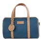 Duck Blue & Saddle Signature Leather Mini Duffel — Limited Edition 10"